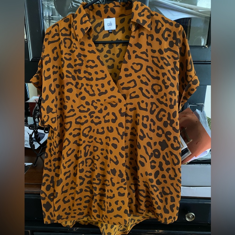 Cabi cheeta print shirt